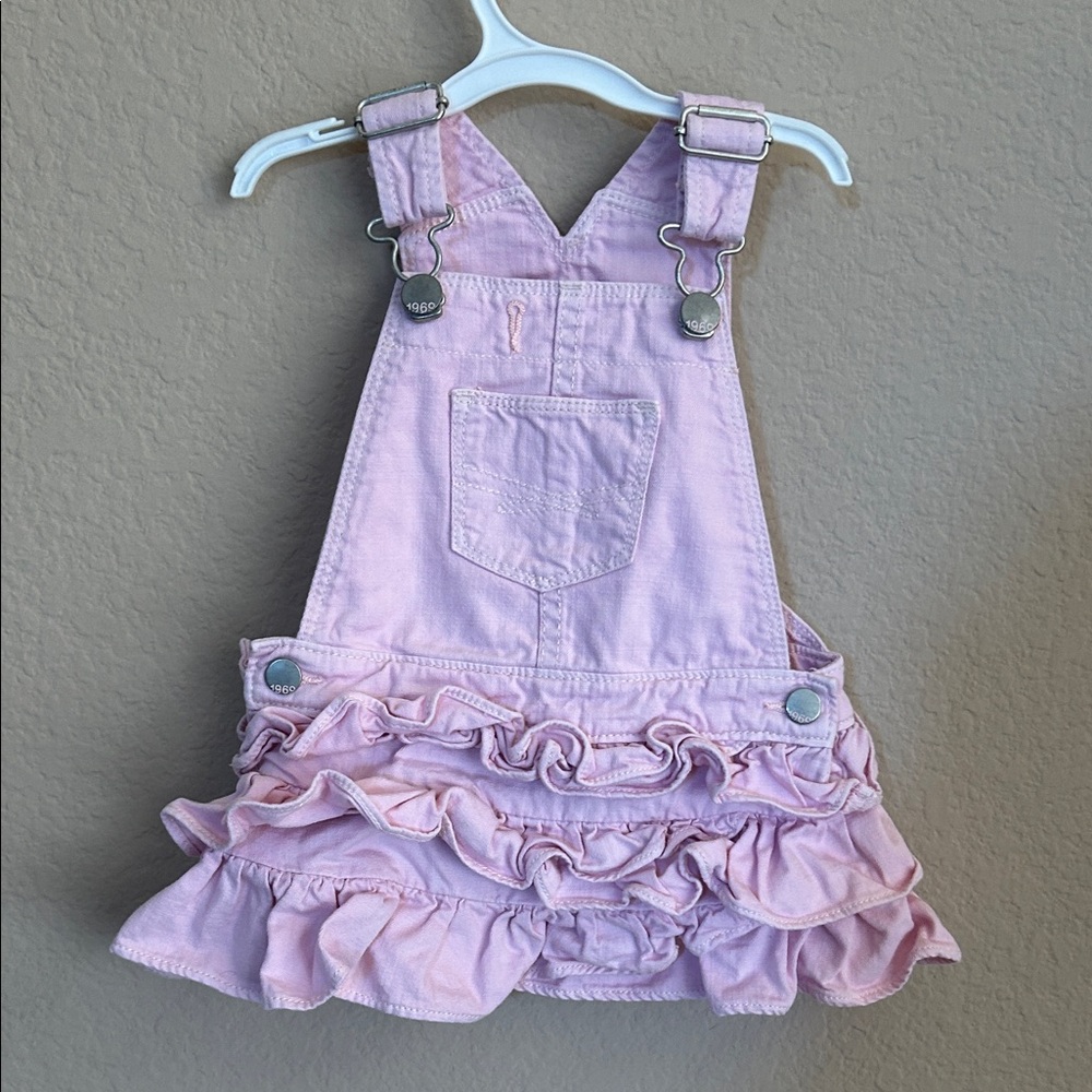 GAP Pink Ruffled Kids Overalls